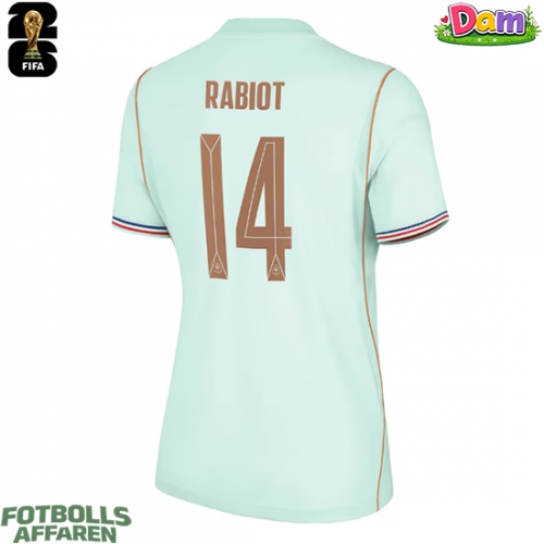 Frankrike Adrien Rabiot #14 Bortatröja Kvinnor VM 2026 Kortärmad